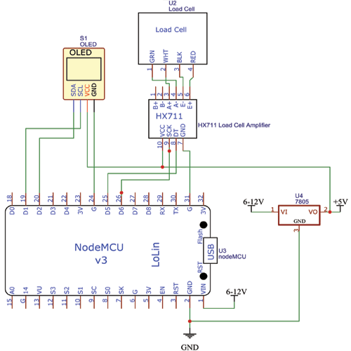 Automatic Inventory Management System Circuit Diagram