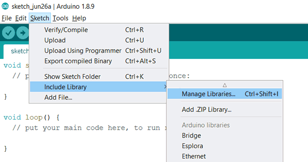 Installing Telegram Library in Arduino IDE